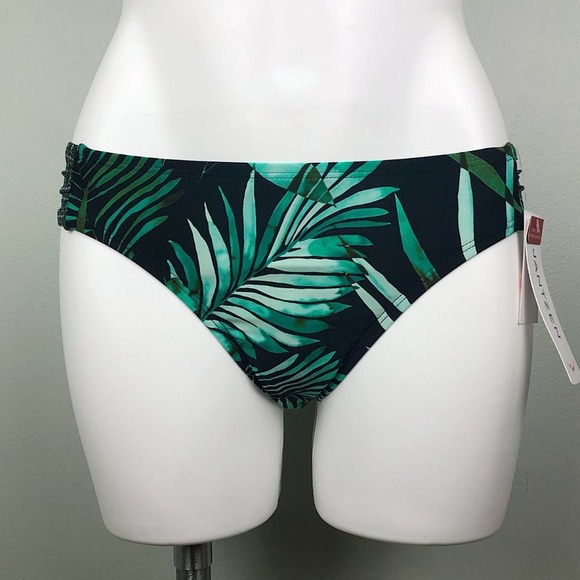 Jantzen Leafy Tropical Palm Tab-Side Bikini Bottom - Picture 5 of 10